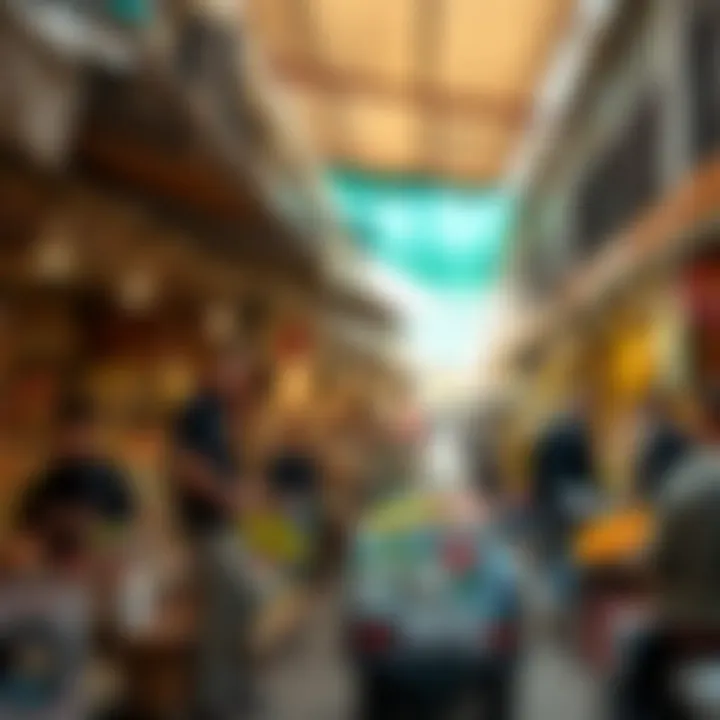 Local market scene highlighting amenities available in Ajmal Makan