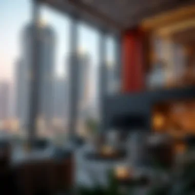 Luxury Living in Ajman Conceptual artwork of luxury residential apartments in Ajman