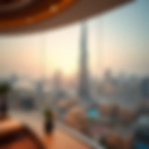 Panoramic view of Dubai skyline showcasing luxury properties