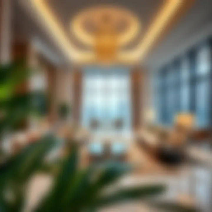 Interior design showcasing luxury amenities within Al Mansoor Tiger Tower