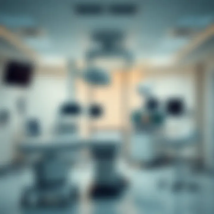 Advanced medical equipment inside the hospital's high-tech facility