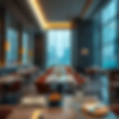 Dining area within Andaz Hotel Dubai featuring gourmet cuisine