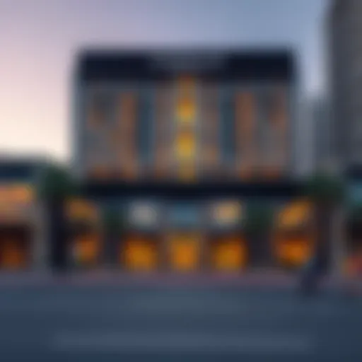 Exterior facade of Andaz Hotel Dubai showcasing modern architecture