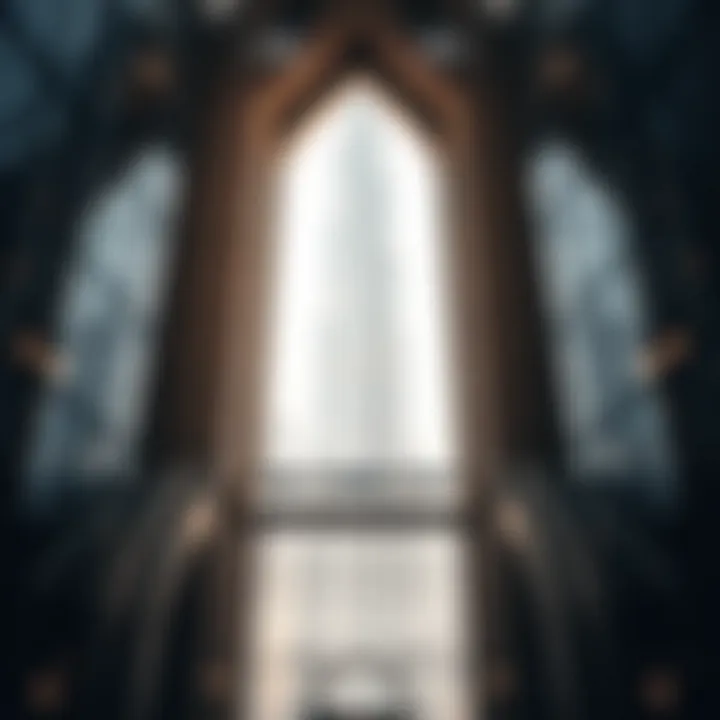 Architectural details of the Burj Khalifa