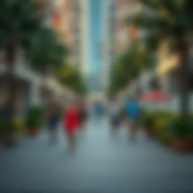 Engaging Community Life at Azure Residences Vibrant community atmosphere surrounding Azure Residences