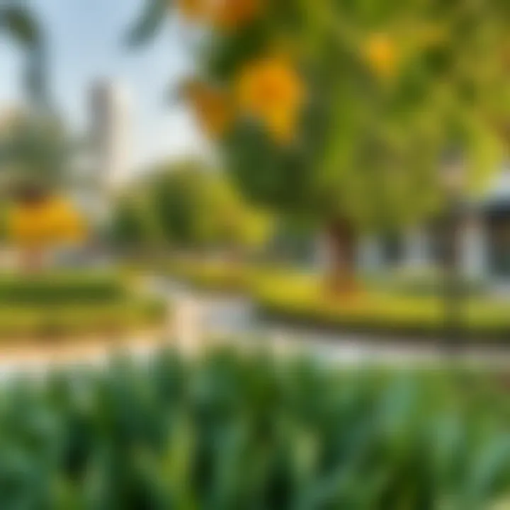 Beautifully landscaped parks and leisure areas within Bay Square