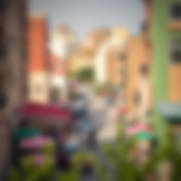 Vibrant neighborhood view of Bur Dubai highlighting amenities