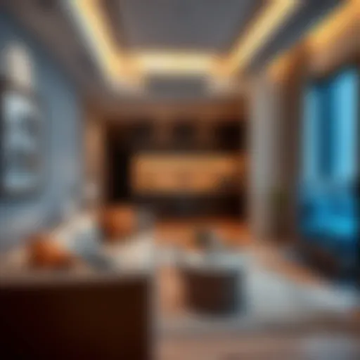 Modern studio apartment in Bur Dubai showcasing stylish interior design