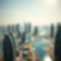 Panoramic view of Business Bay showcasing futuristic architecture