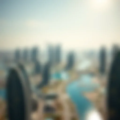 Panoramic view of Business Bay showcasing futuristic architecture