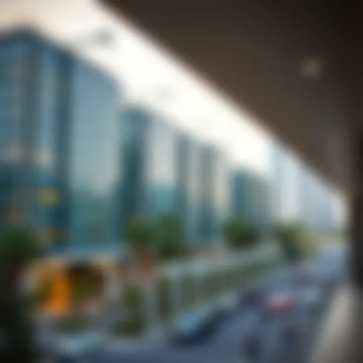 Real estate development trends in Business Bay with vibrant urban life