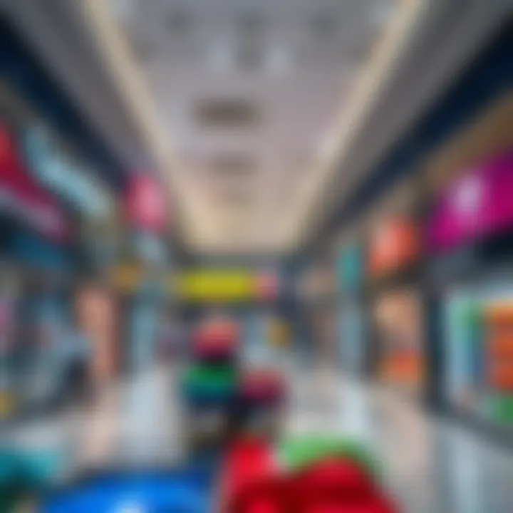 Interior layout of Carrefour Business Bay highlighting diverse product sections