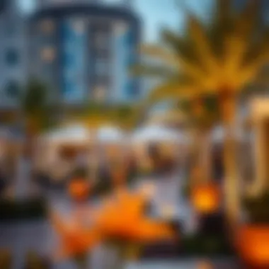 Community amenities surrounding Al Ghurab Towers, promoting a vibrant lifestyle