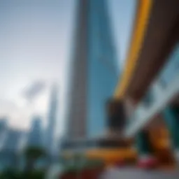 Architectural details of Marquise Tower