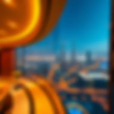 Breathtaking Dubai Skyline from Marquise Tower Panoramic view of Dubai from Marquise Tower