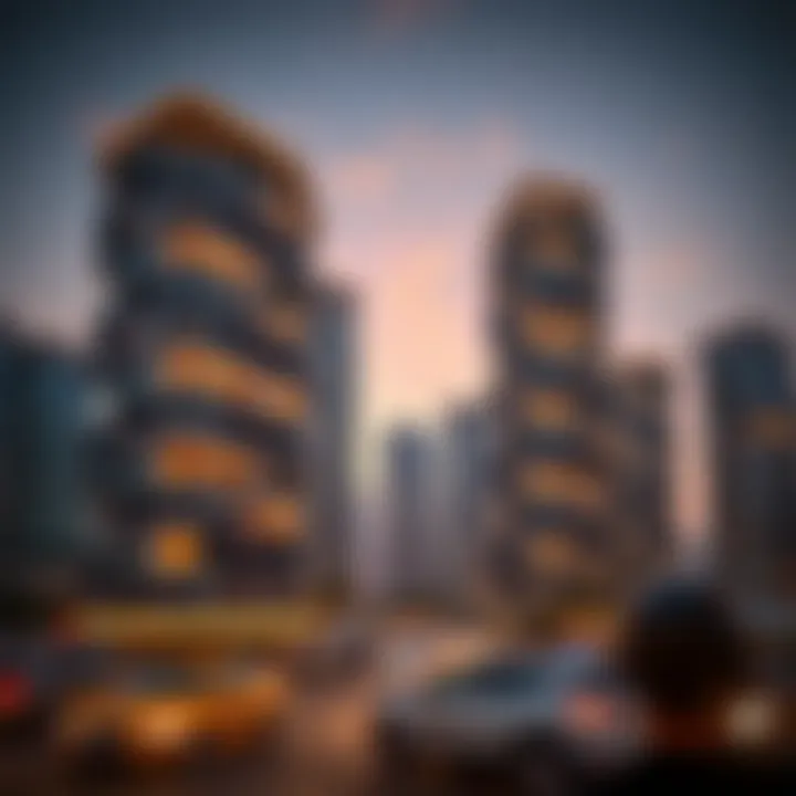 High-rise buildings showcasing property management success
