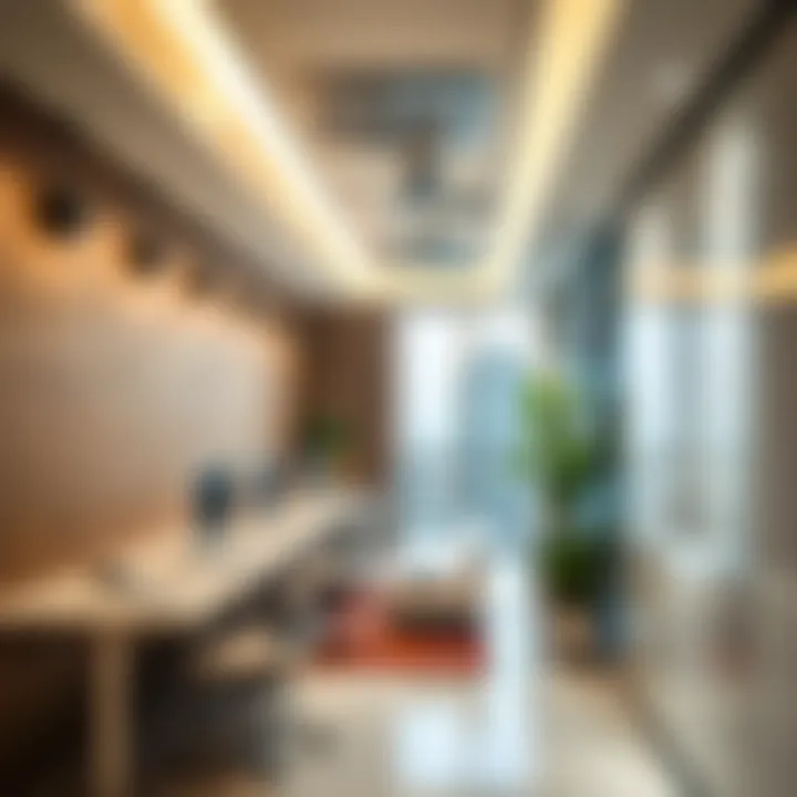 Modern facility management office in Dubai