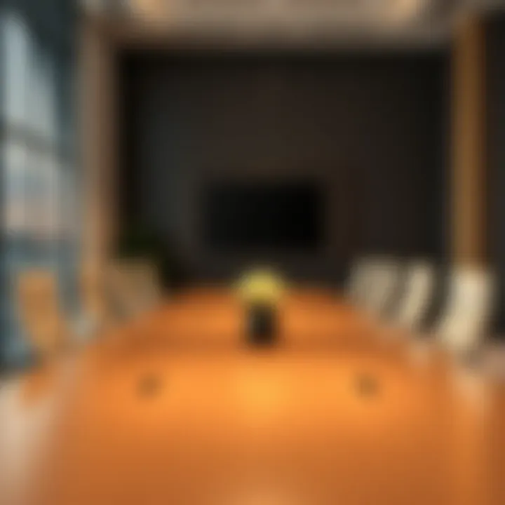 Conference room setup