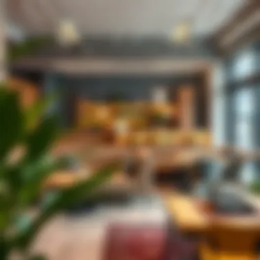 Cozy coworking area