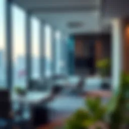 Modern office space with a view