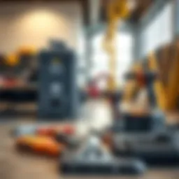 Modern facility maintenance tools and equipment