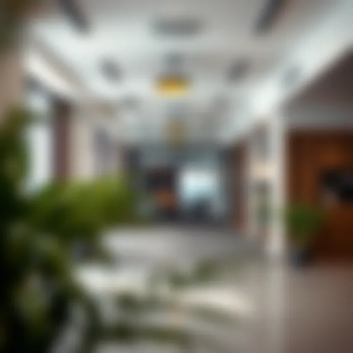 Interior of a well-maintained commercial space
