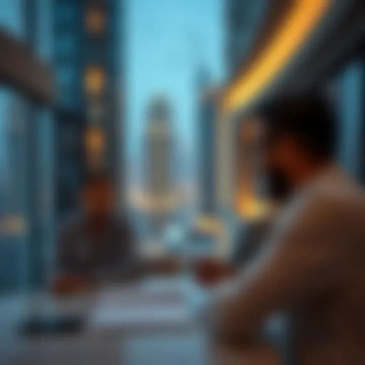 Investors analyzing real estate trends