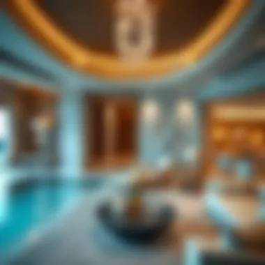 Luxurious interior of Cove Rotana Villa