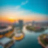 Luxurious view of Creek Water Emaar development