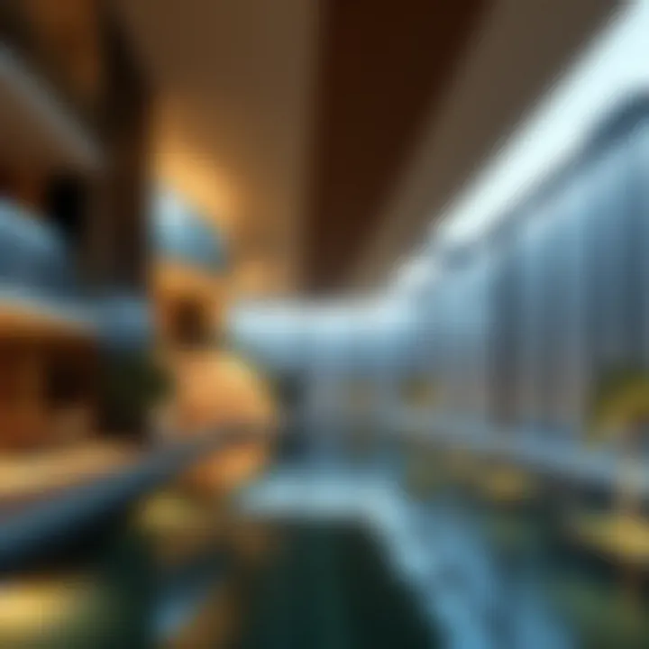 Modern architecture of Creek Water Emaar residences