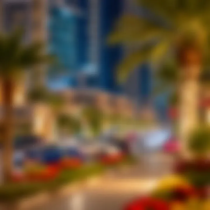 Vibrant community surrounding Damac Executive Bay