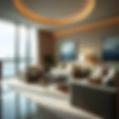 Luxurious Living Space in Dolphin Tower Interior shot of a luxury apartment within Dolphin Tower
