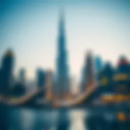 Modern Dubai skyline featuring iconic buildings