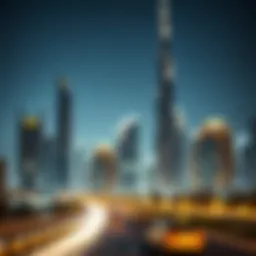 Modern skyline of Dubai showcasing iconic buildings and developments