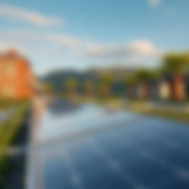 Sustainable features in Eden the Valley such as solar panels and water management systems