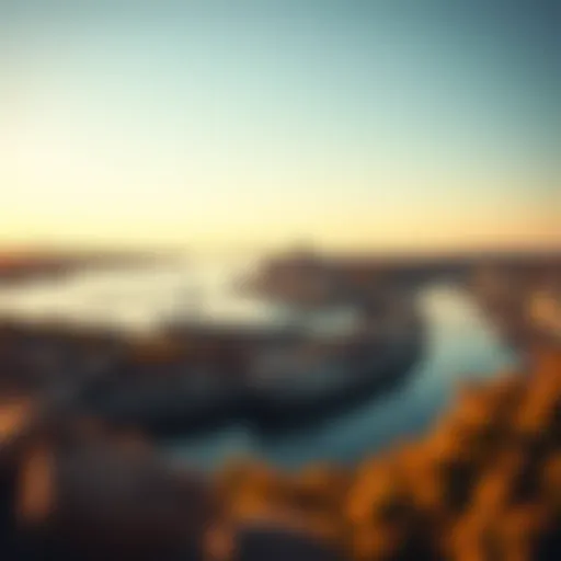 A panoramic view of the Danube River showcasing new infrastructure developments.