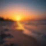 Serene beach sunset in Abu Dhabi