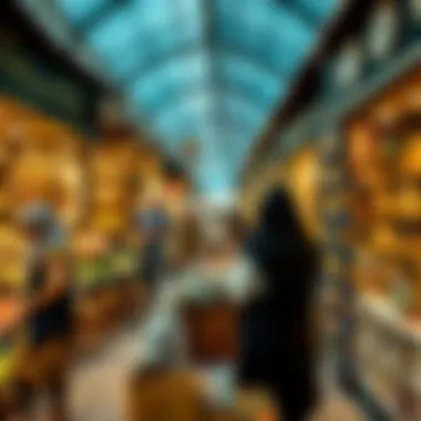 Dubai Marketplace Experience A bustling Dubai marketplace filled with local crafts and goods