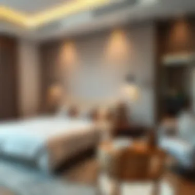 Cozy bedroom setup in budget accommodation