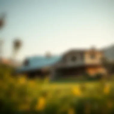 Beautiful landscape surrounding a farmhouse in Ras Al Khaimah