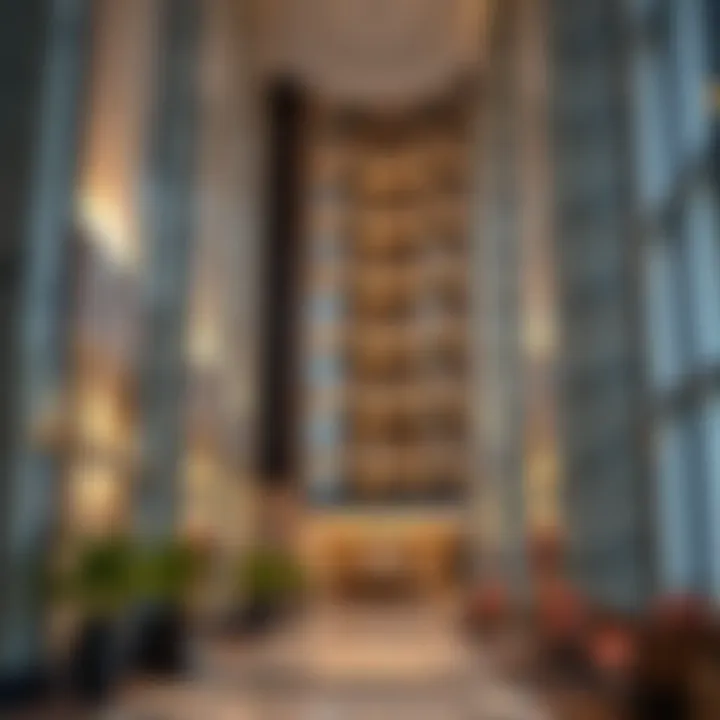 Architectural details of Al Ameri Tower highlighting modern design