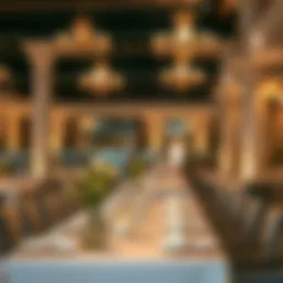 Elegant dining setting at a top Al Batain restaurant