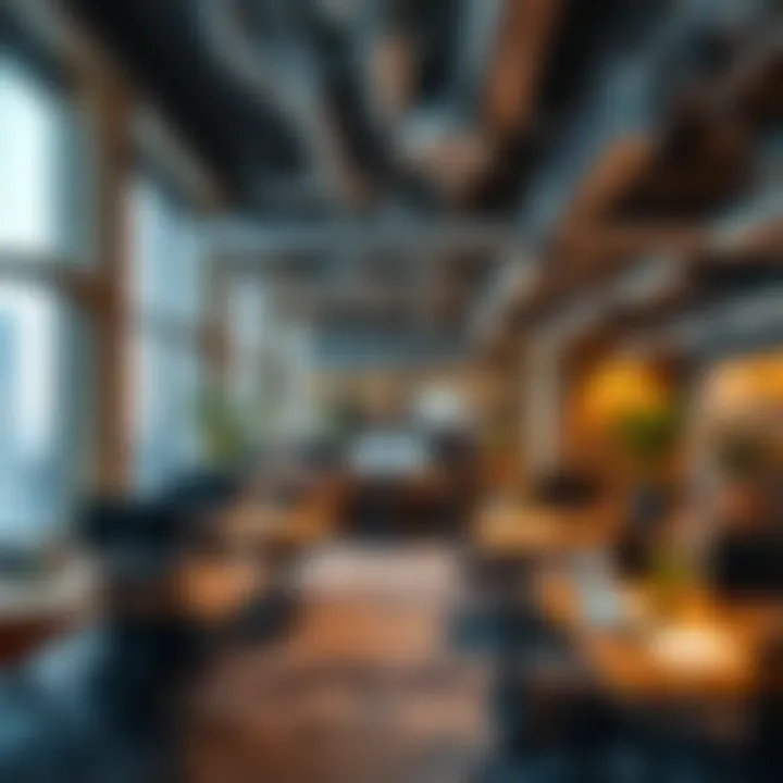 Interior view showcasing the workspace environment