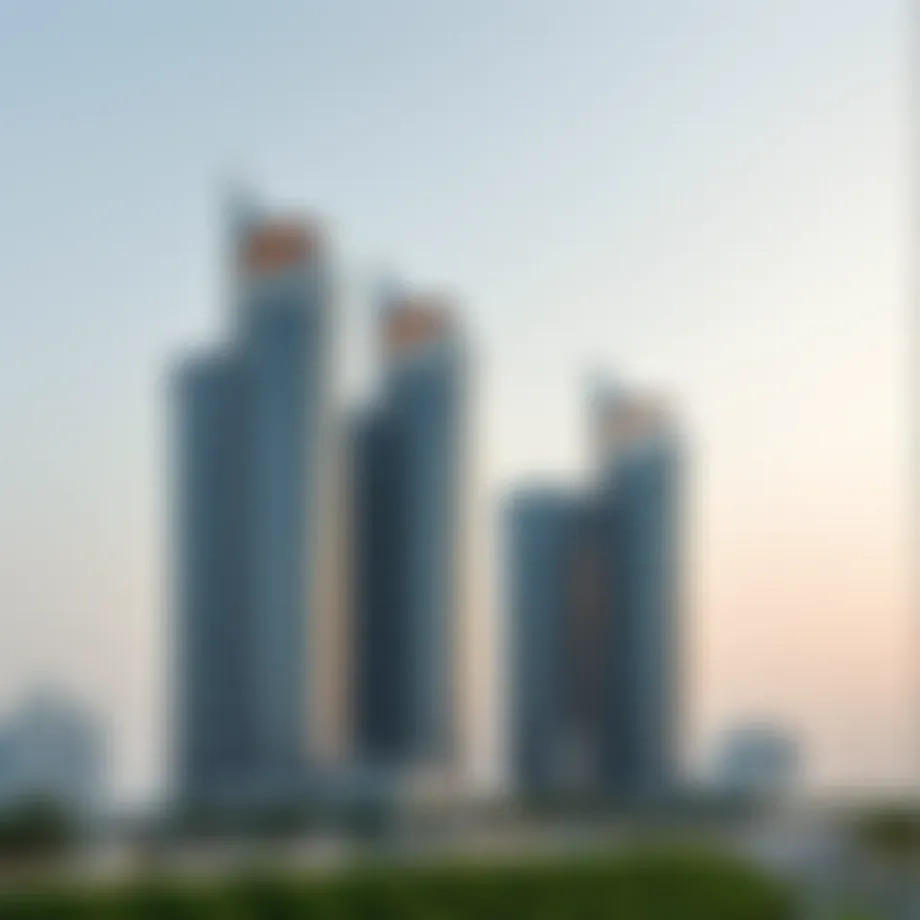 Stunning skyline view of the Al Ghurab Towers in Ajman Musharraf