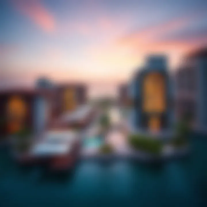 Aerial view showcasing the architectural marvels of Al Reem Island