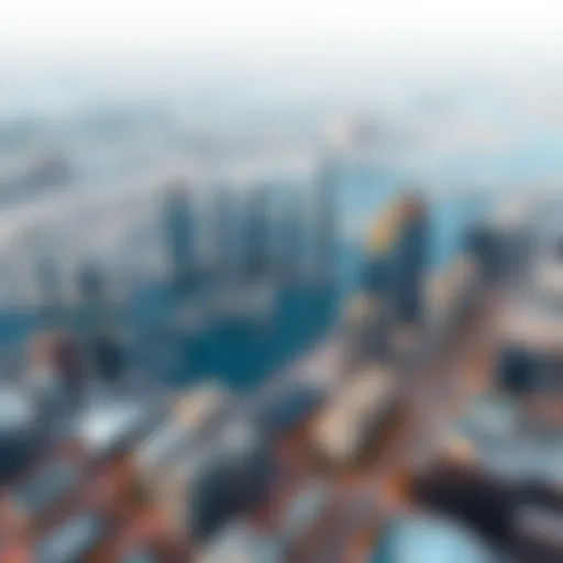 Aerial view of Business Bay showcasing its skyline
