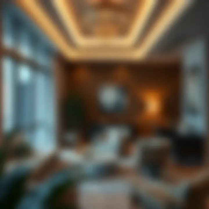 Luxurious apartment interior in a nearby neighborhood