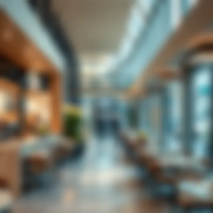 Modern shopping and dining area near Business Bay