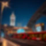 A panoramic view of Deira Bus Station showcasing its architectural design