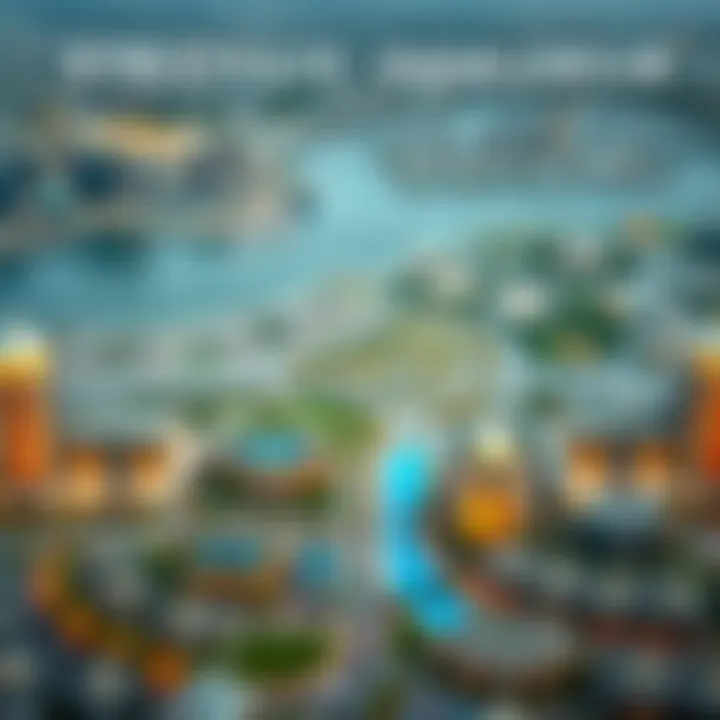 Strategic location map highlighting Dubai Oasis Emaar